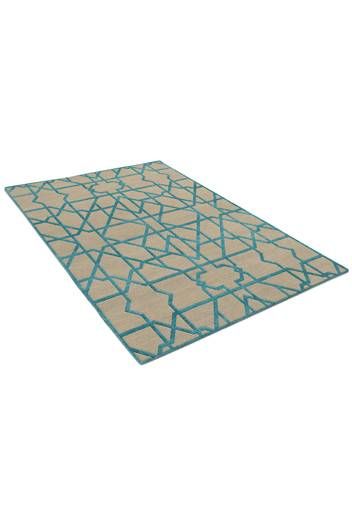 Moroccan Teal Rug by AJ