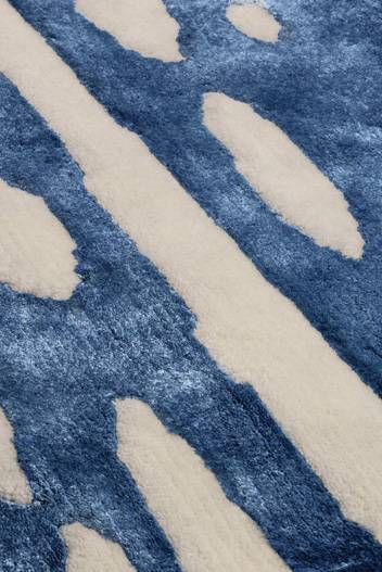 River - Kawa 川 Rug by Louise Carrier