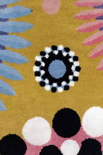 Family Mustard Rug by Patternistas